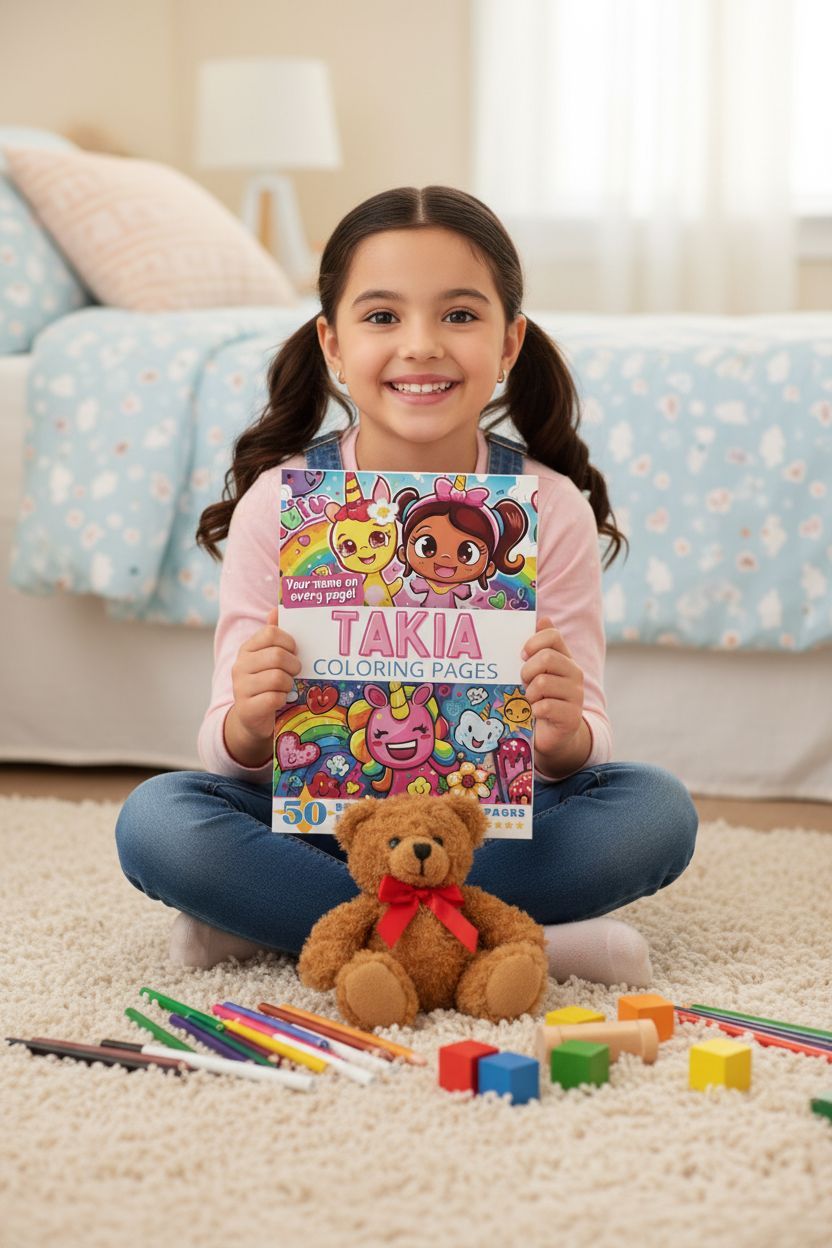 Takia personal coloring pages