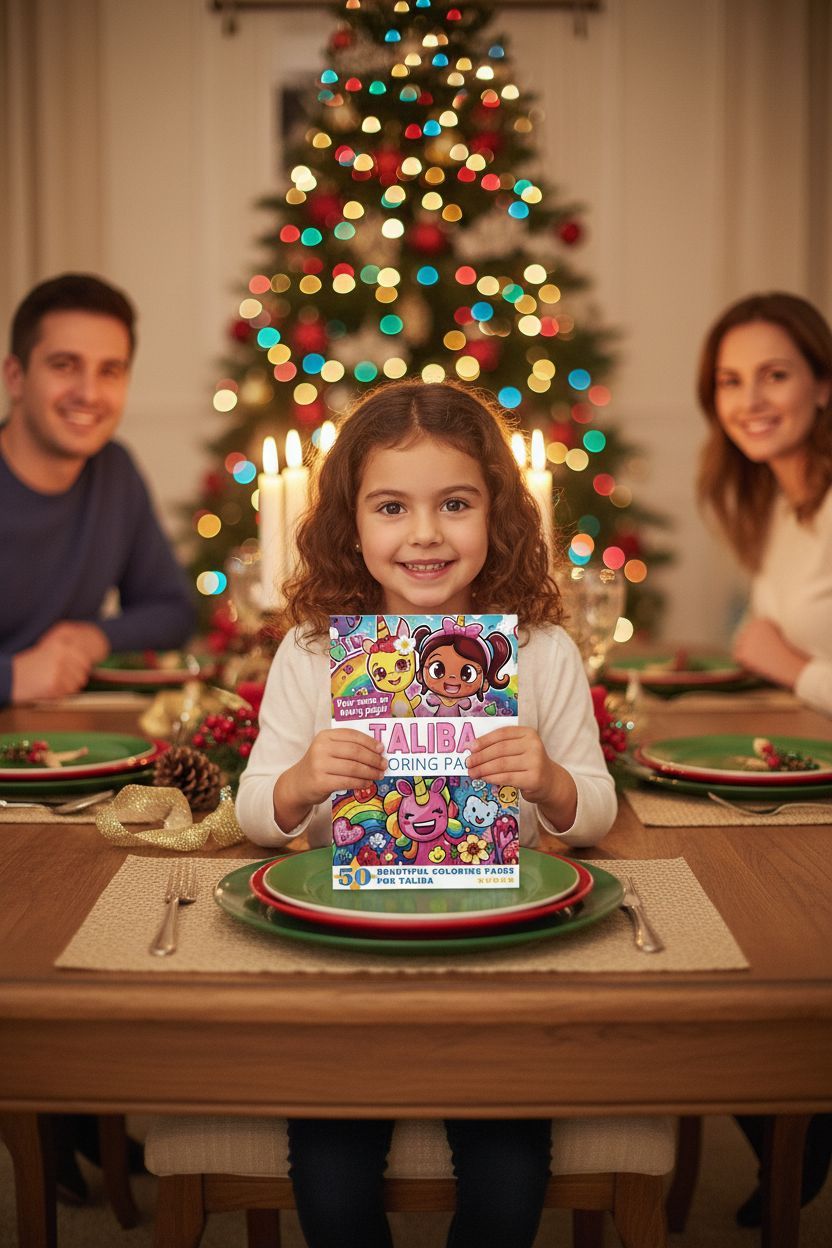 Taliba Christmas coloring pages gift
