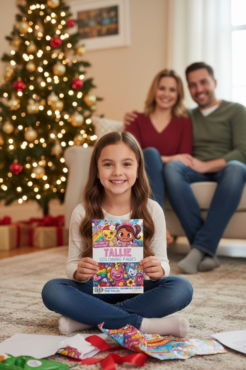 Tallie Christmas coloring pages gift