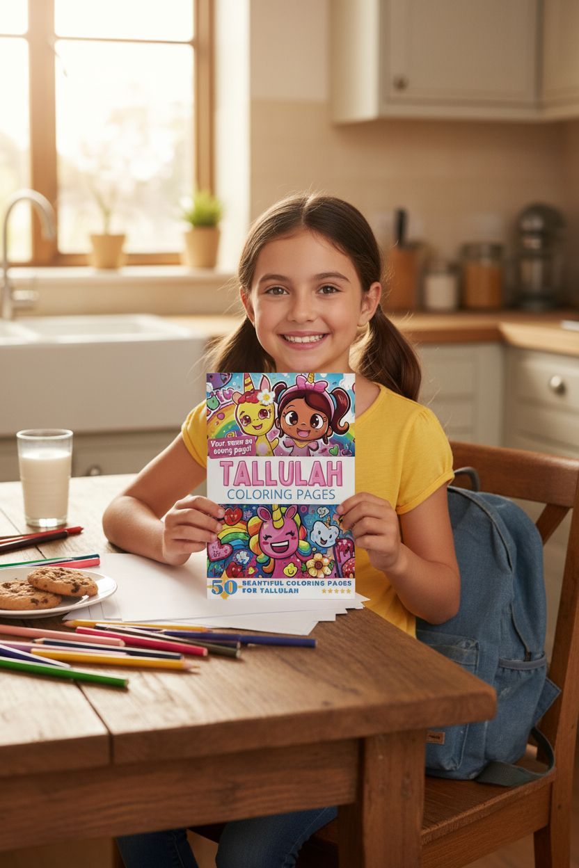 Tallulah personal coloring pages