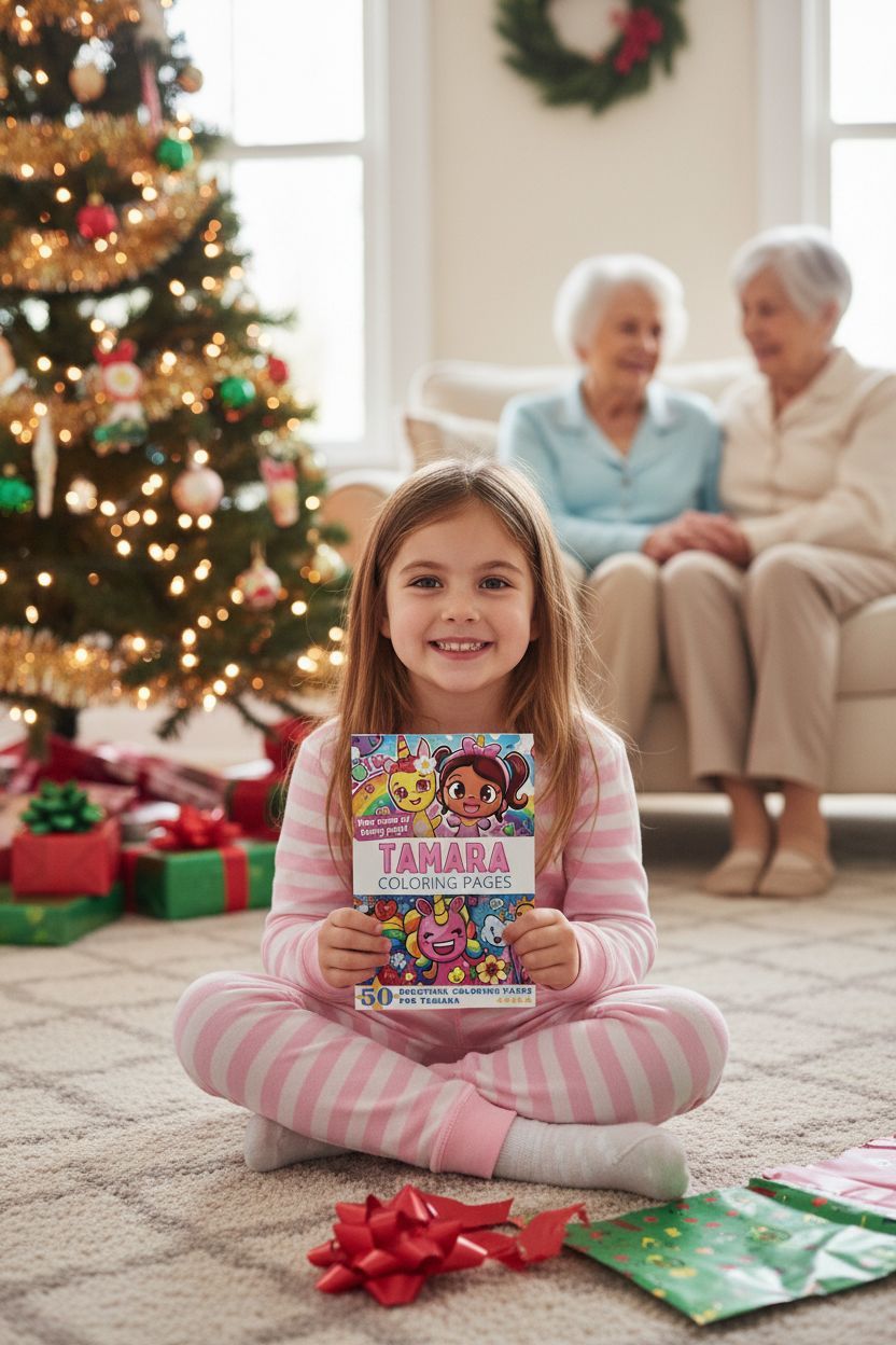 Tamara Christmas coloring pages gift