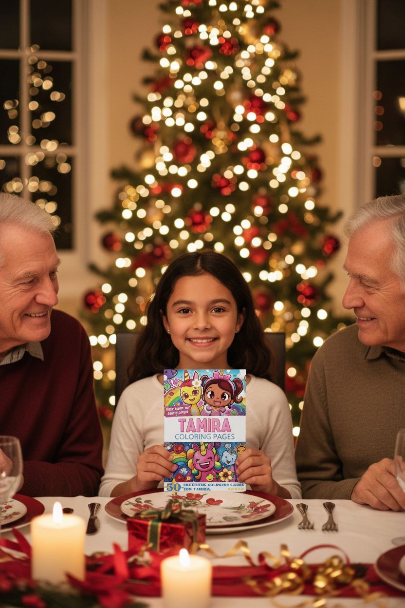 Tamira Christmas coloring pages gift