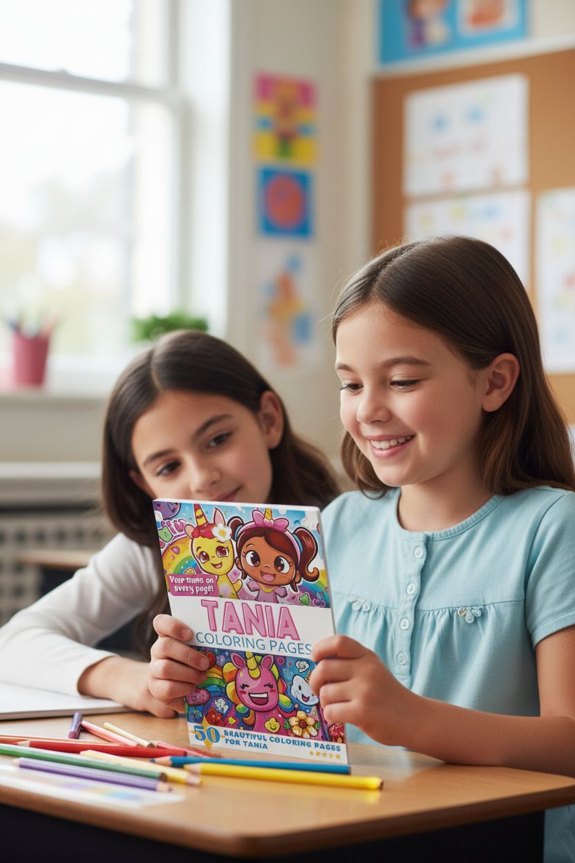 Tania personal coloring pages