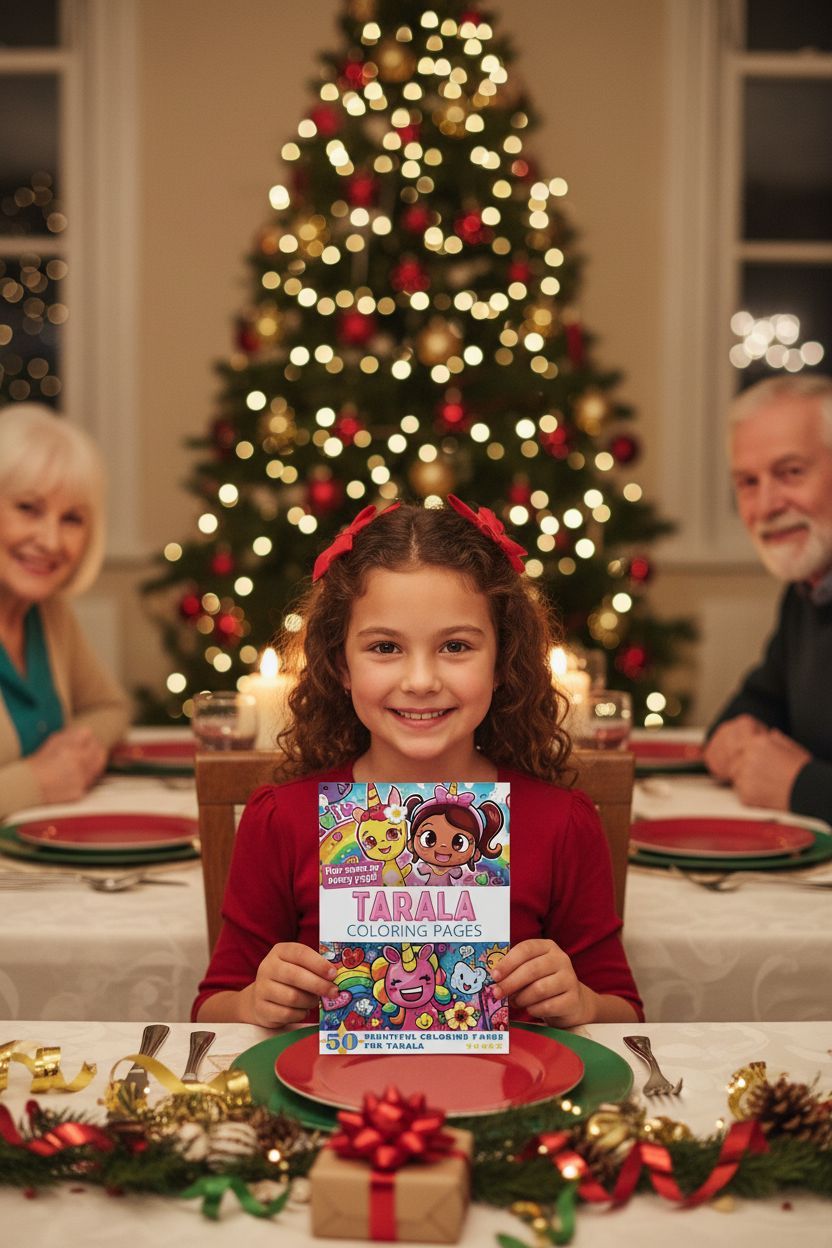 Tarala Christmas coloring pages gift