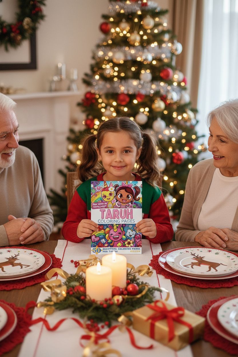 Taruh Christmas coloring pages gift