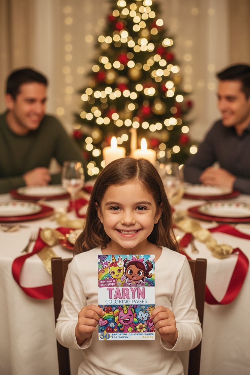 Taryn Christmas coloring pages gift