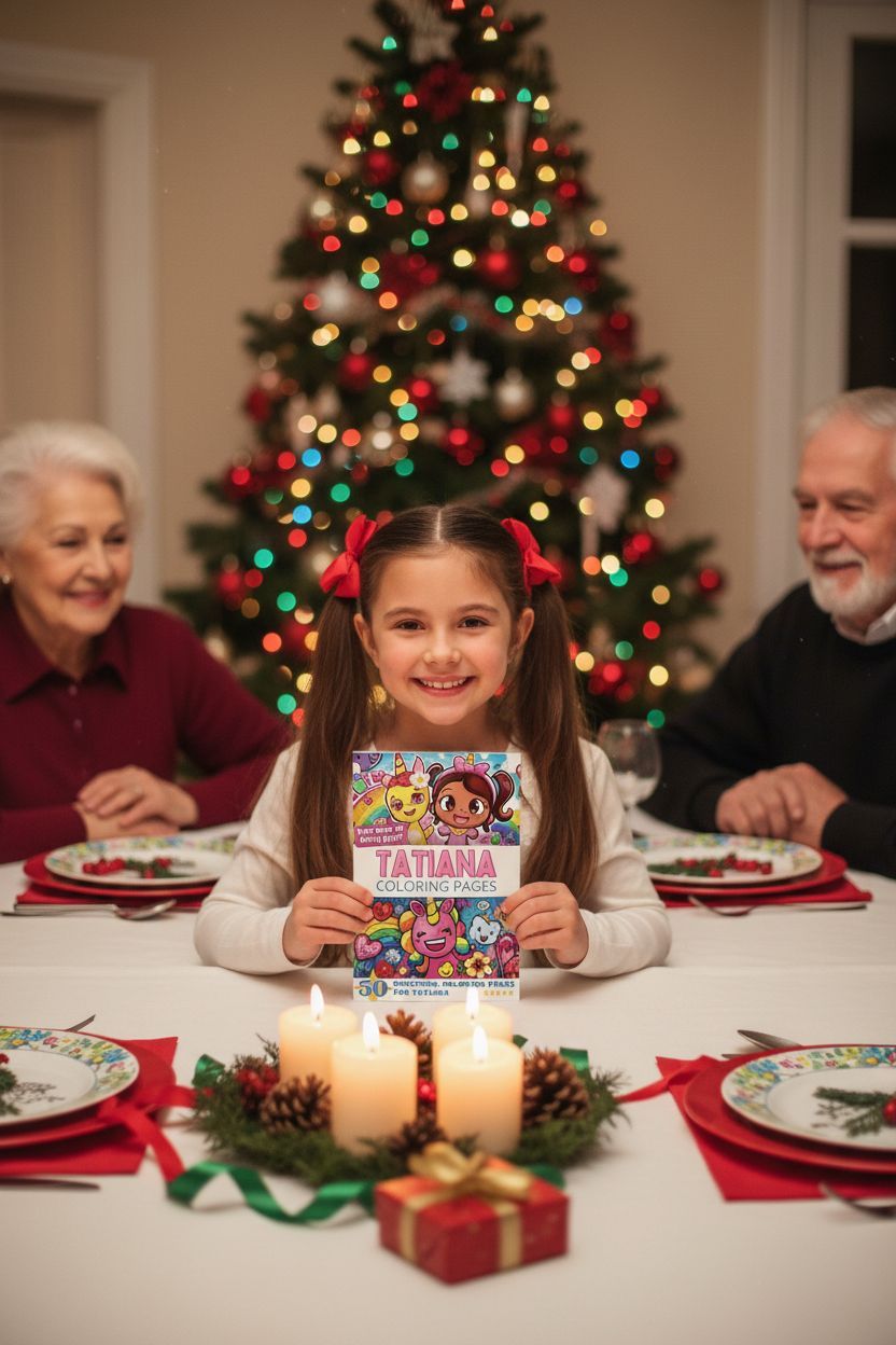 Tatiana Christmas coloring pages gift