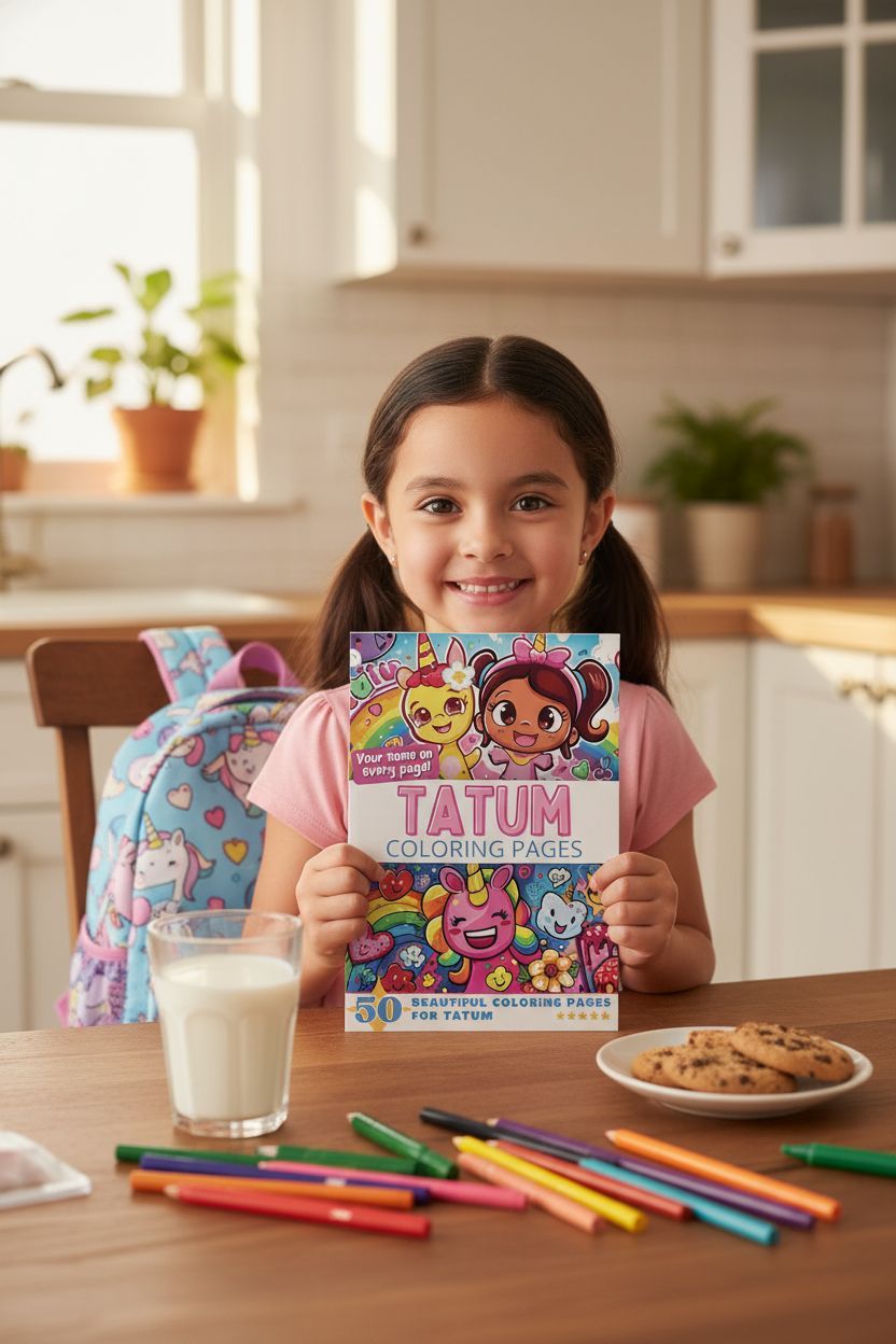 Tatum personal coloring pages