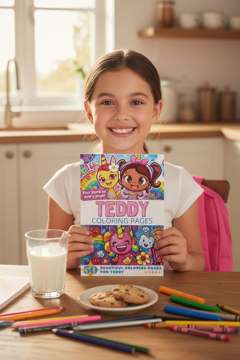 Teddy personal coloring pages