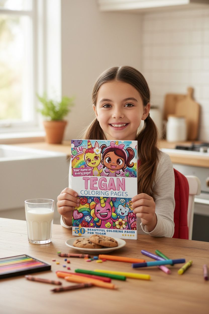 Tegan personal coloring pages