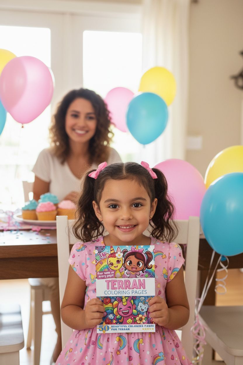 Terran coloring book in use