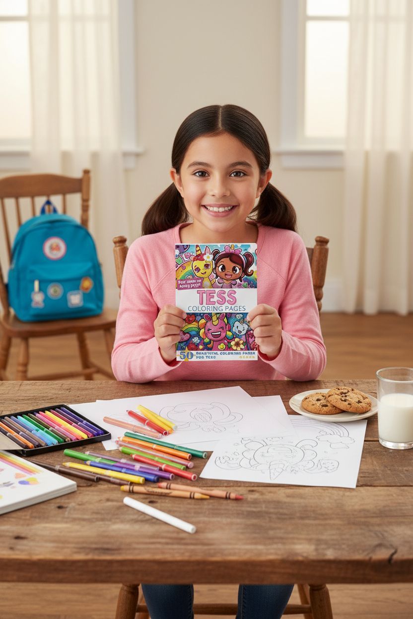 Tess personal coloring pages