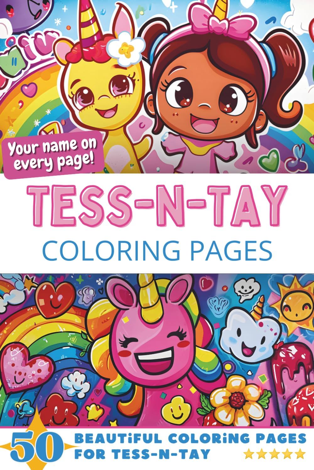 Tess-N-Tay Coloring Book Cover