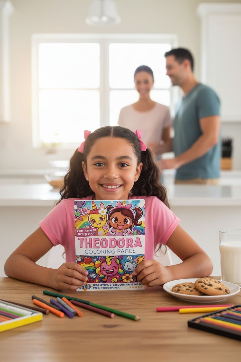 Theodora personal coloring pages