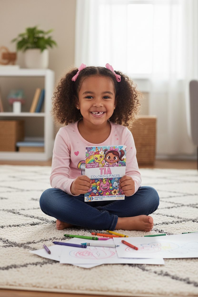 Tia personal coloring pages