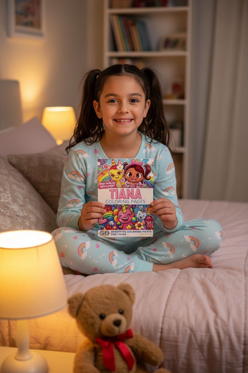 Tiana personal coloring pages