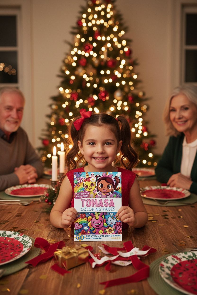 Tomasa Christmas coloring pages gift