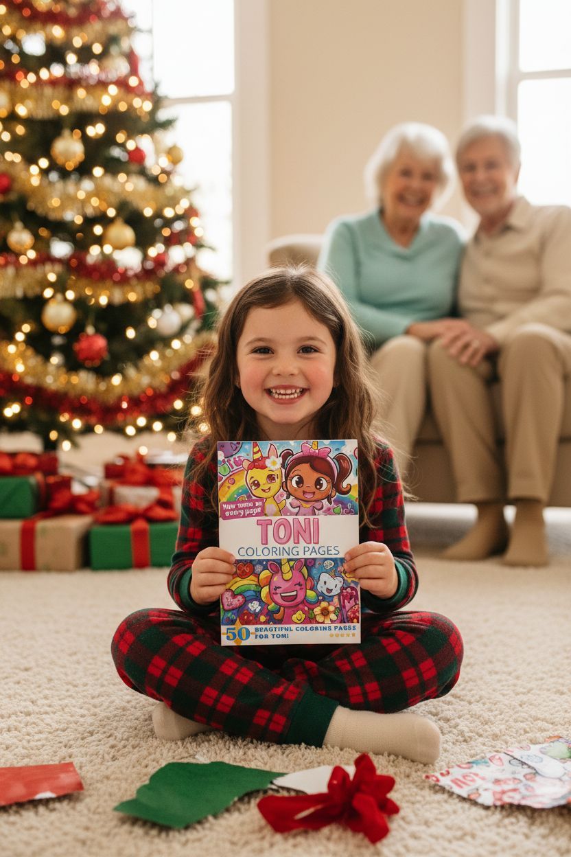 Toni Christmas coloring pages gift