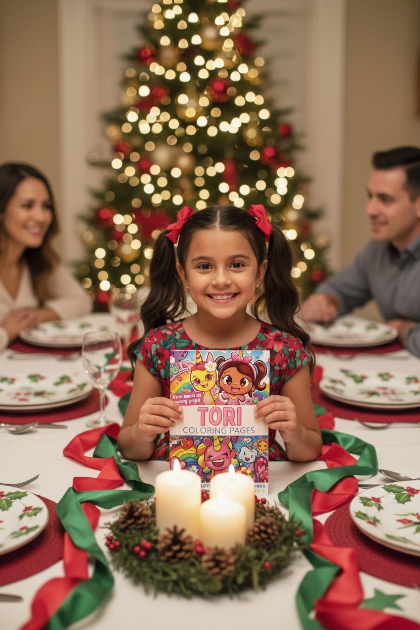 Tori Christmas coloring pages gift