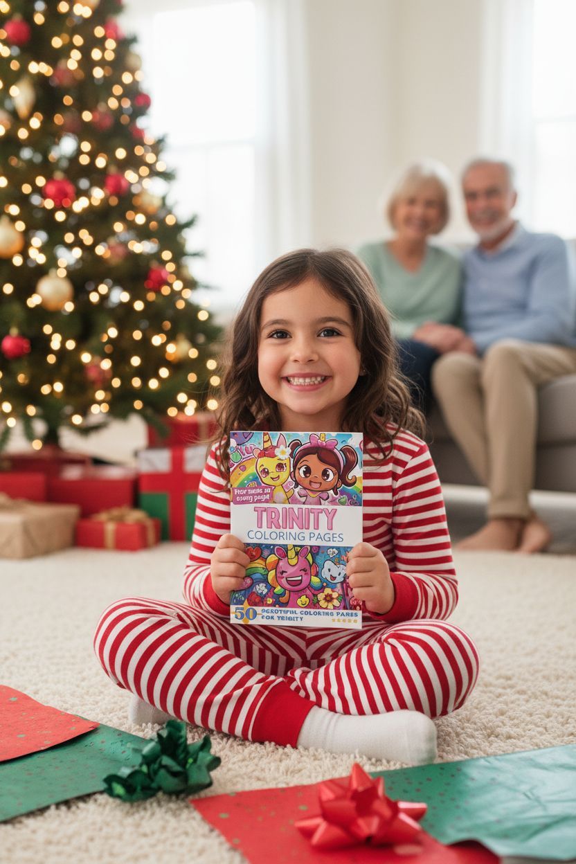 Trinity Christmas coloring pages gift