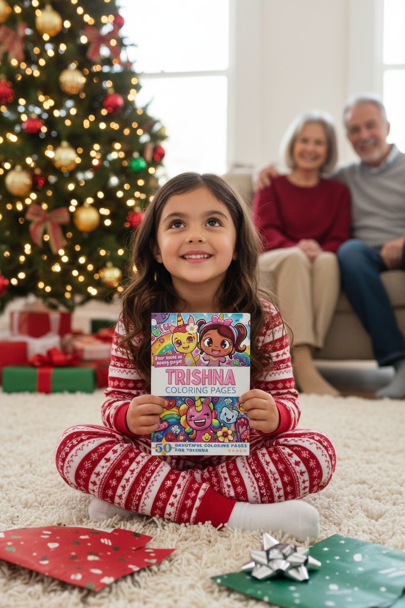 Trishna Christmas coloring pages gift