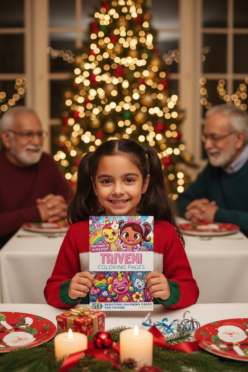 Triveni Christmas coloring pages gift