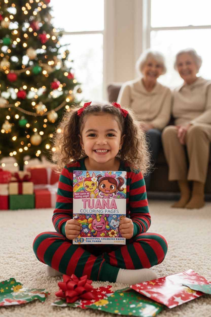 Tuana Christmas coloring pages gift