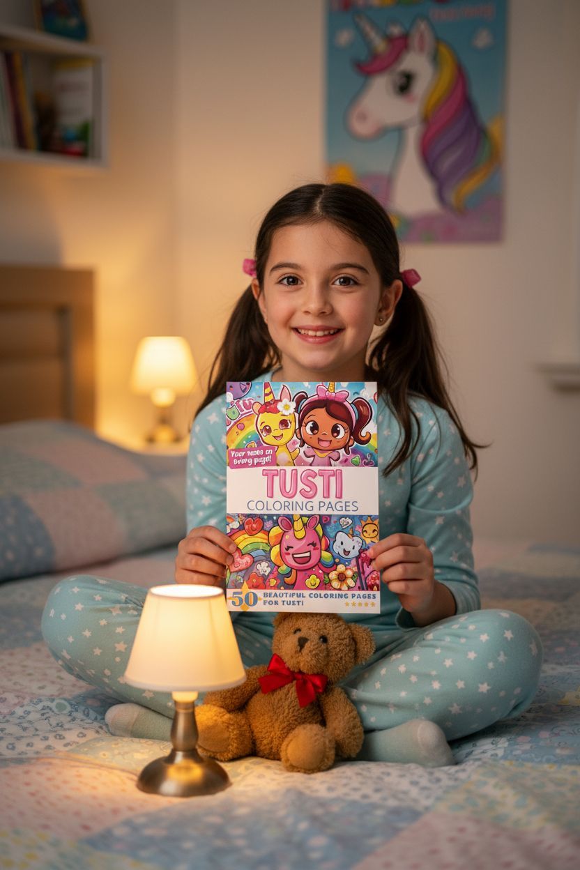 Tusti personal coloring pages