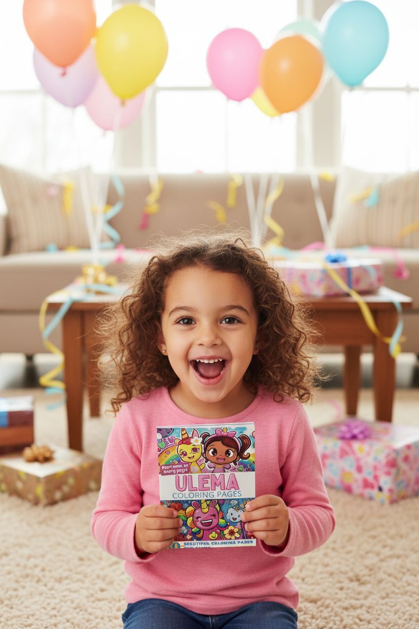 Ulema coloring book in use