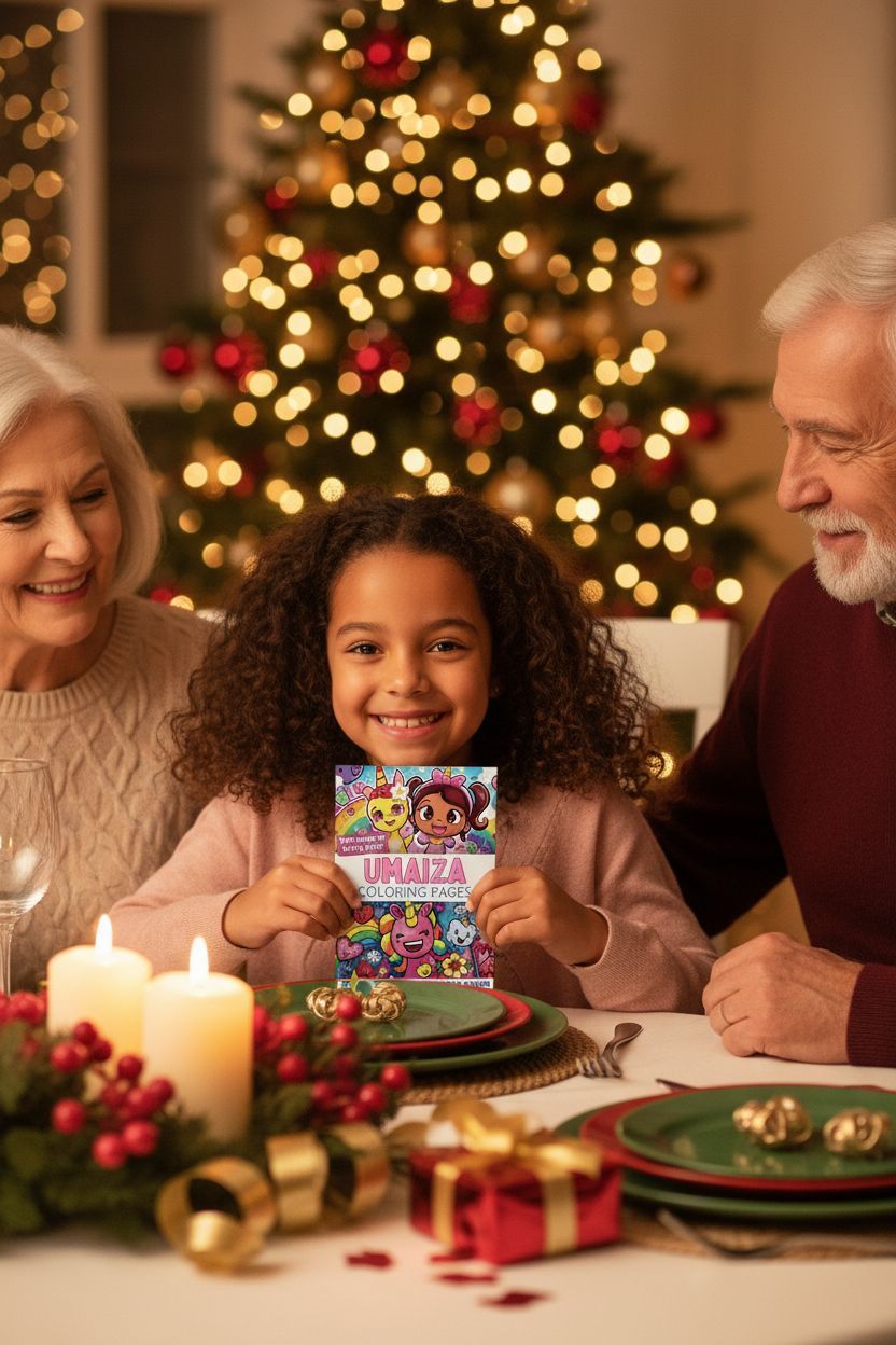 Umaiza Christmas coloring pages gift