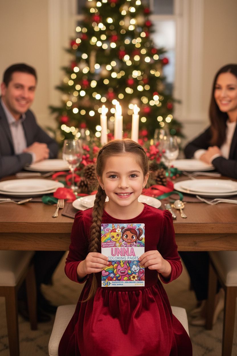 Unna Christmas coloring pages gift