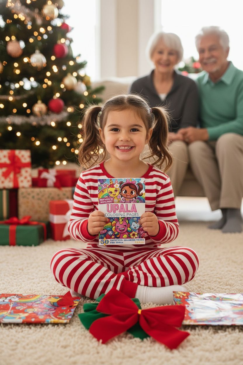 Upala Christmas coloring pages gift