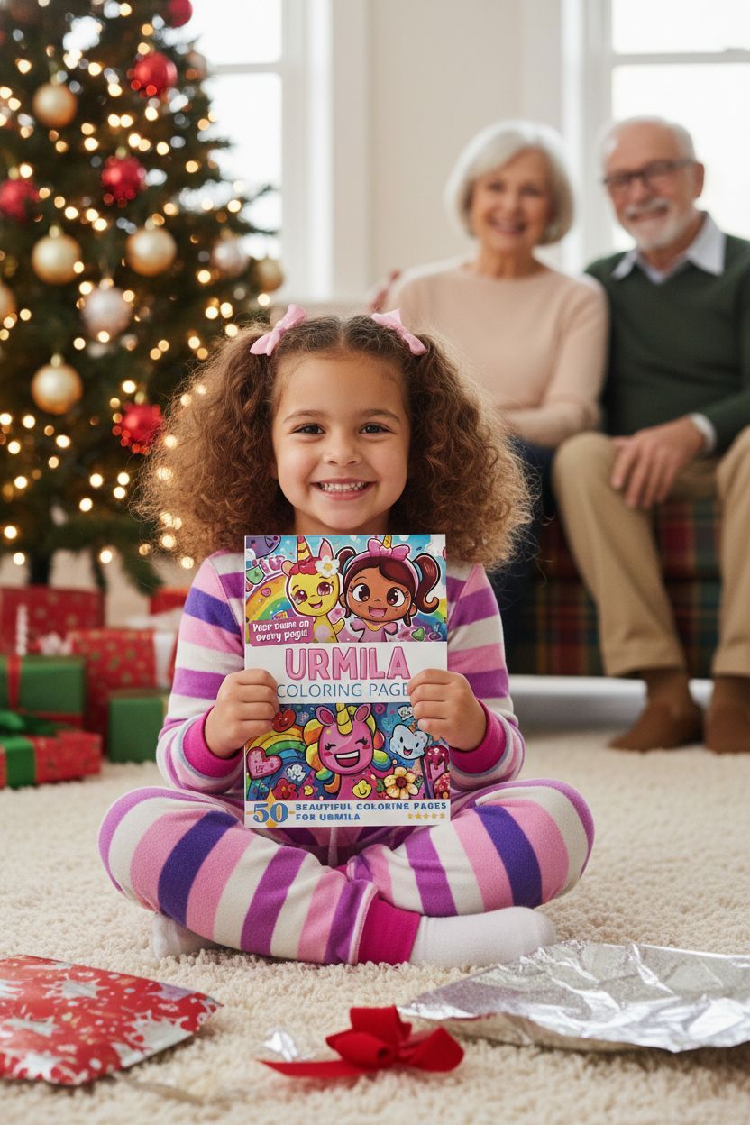 Urmila Christmas coloring pages gift