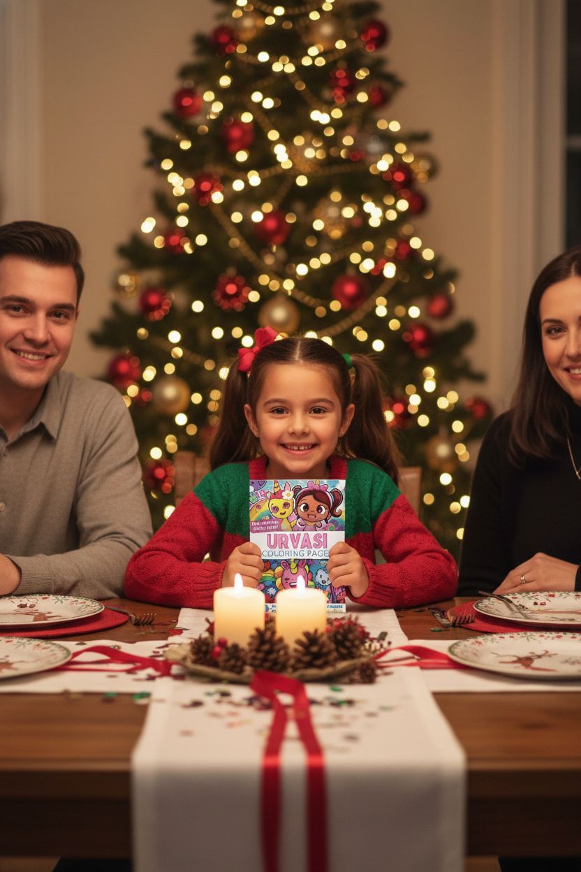 Urvasi Christmas coloring pages gift