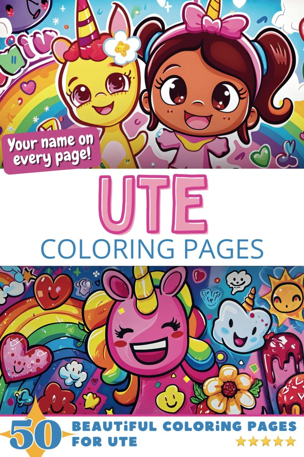 Ute Coloring Book Cover