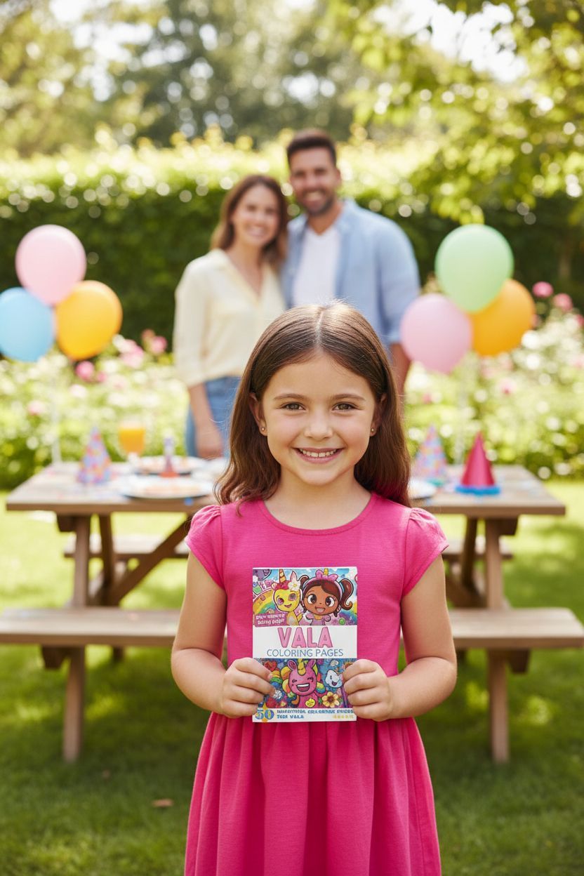 Vala coloring book in use