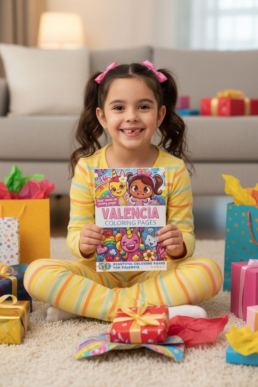 Valencia coloring book in use