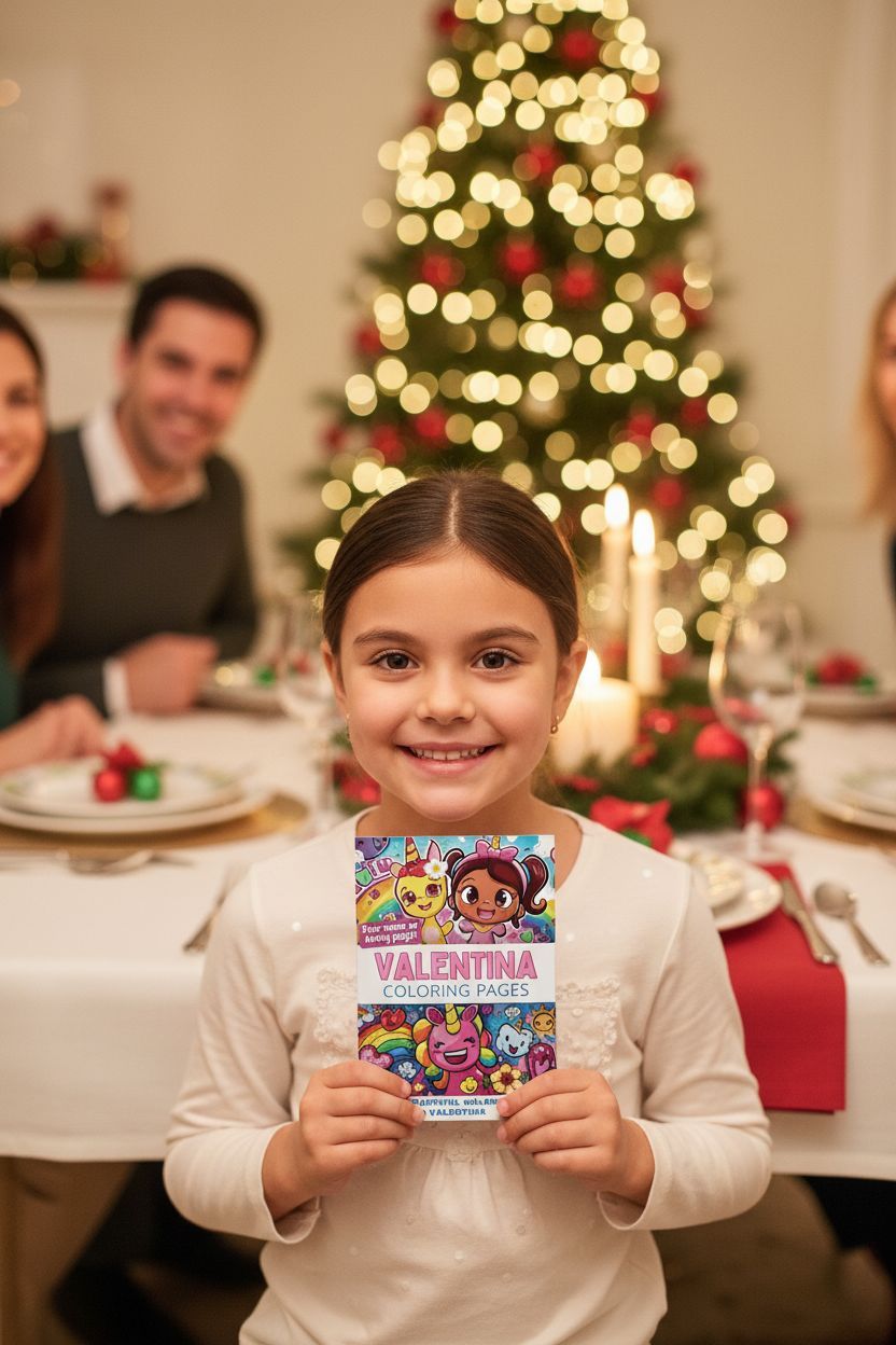 Valentina Christmas coloring pages gift