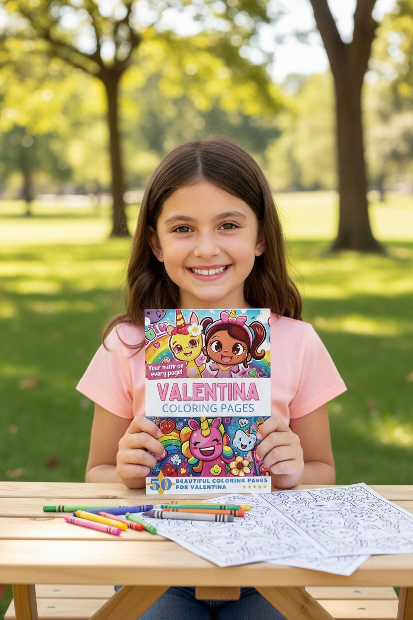 Valentina personal coloring pages