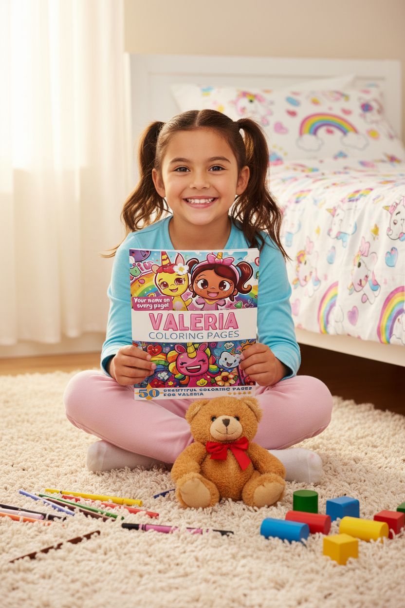 Valeria personal coloring pages