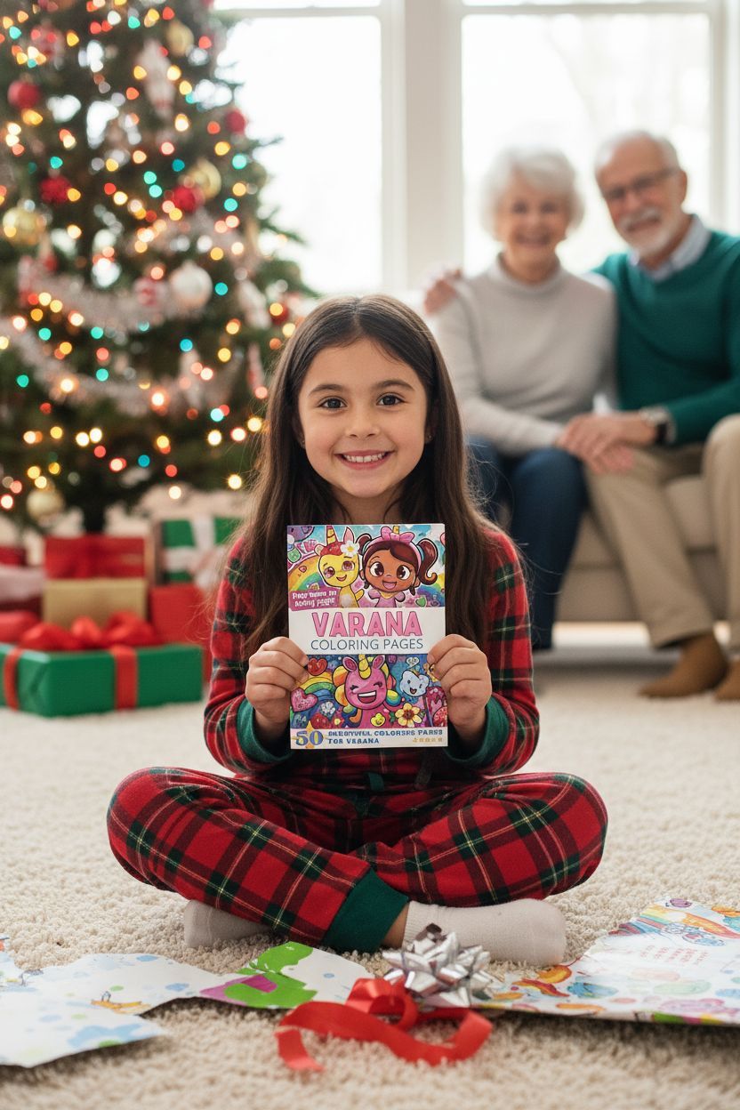 Varana Christmas coloring pages gift