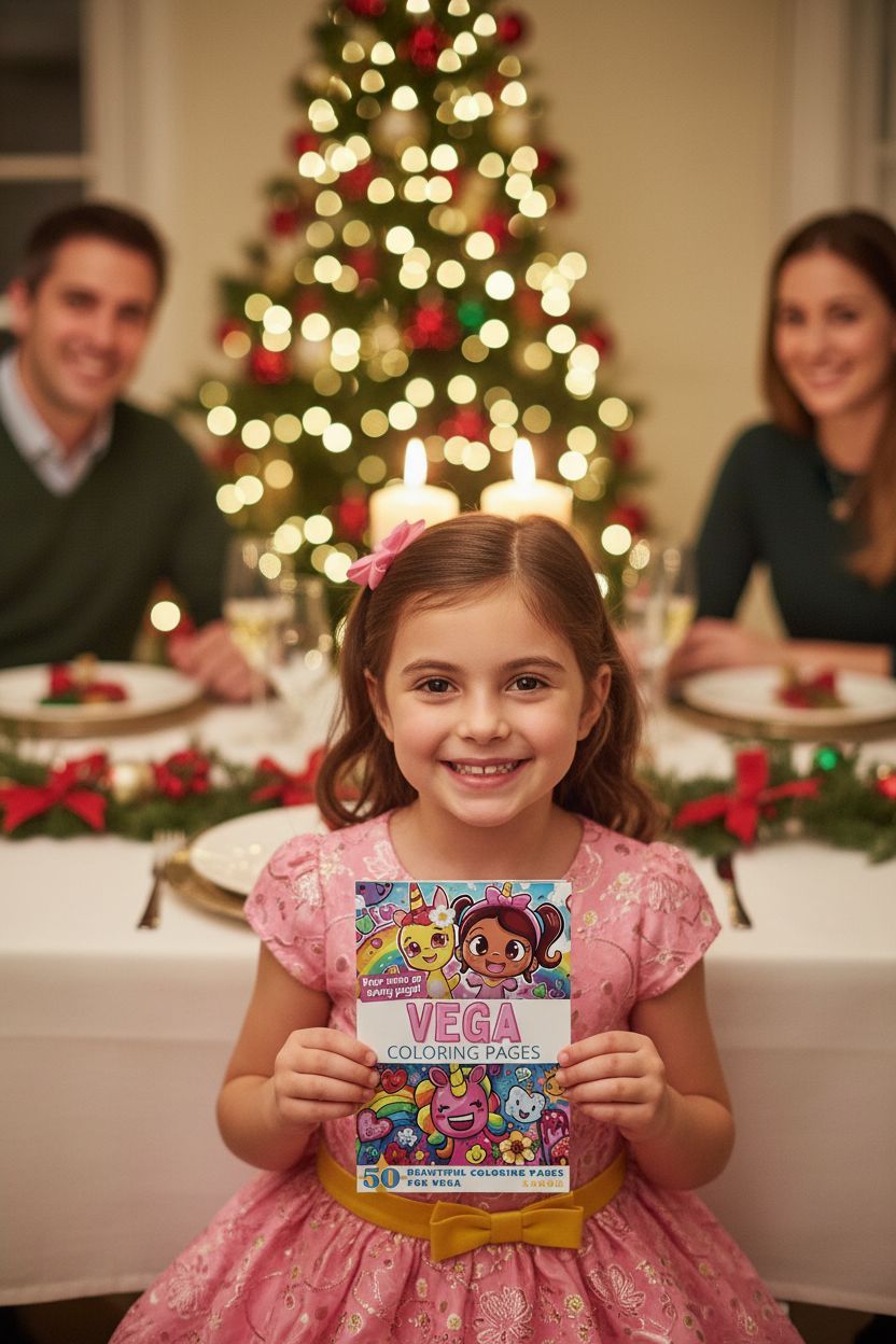 Vega Christmas coloring pages gift