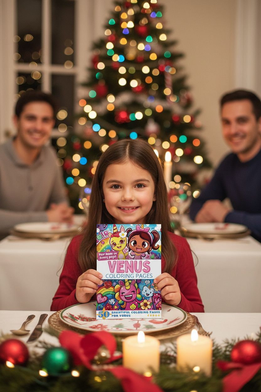 Venus Christmas coloring pages gift