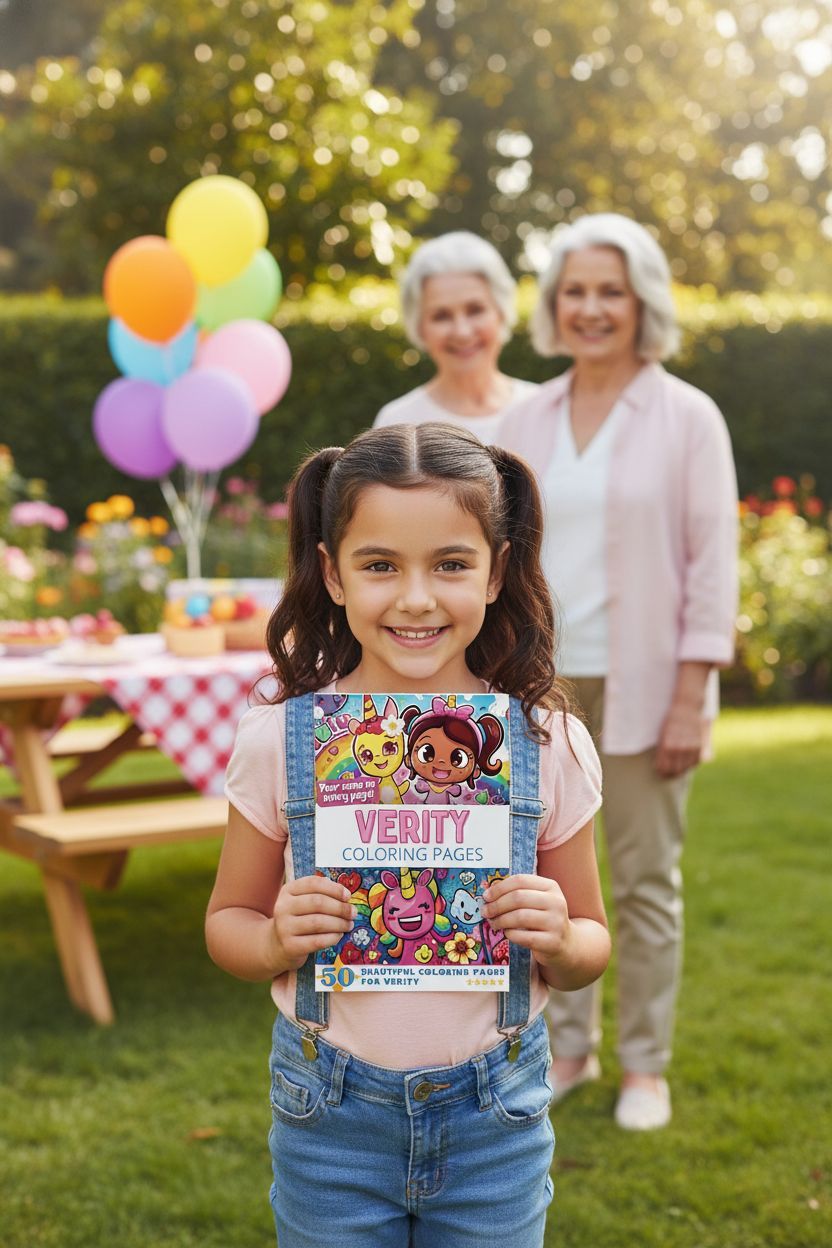 Verity coloring book in use