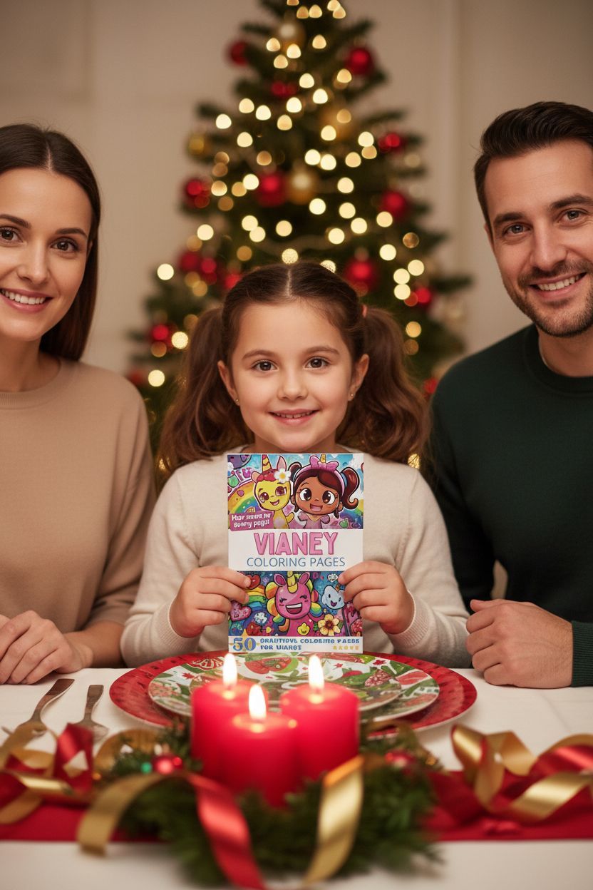 Vianey Christmas coloring pages gift