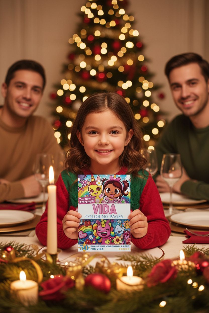 Vida Christmas coloring pages gift