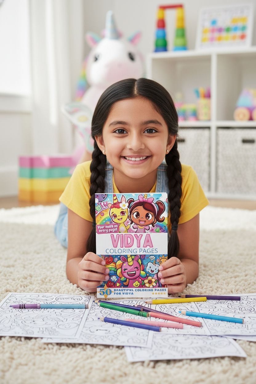 Vidya personal coloring pages