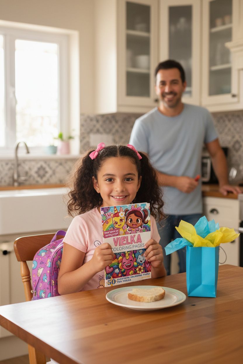 Vielka coloring book in use