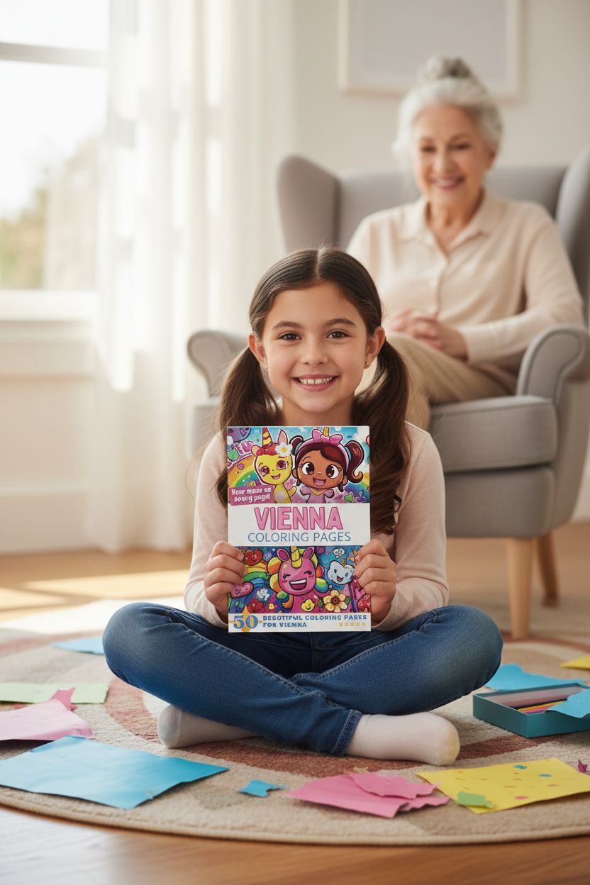 Vienna coloring book in use