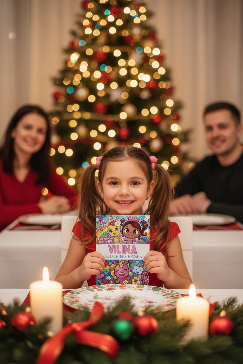 Vilina Christmas coloring pages gift